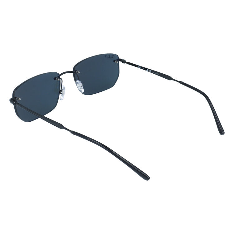 レイバン 偏光サングラス Ray-Ban RB3768 002/81 56サイズ スクエア型 反射をカットし眩しさを軽減 ポラライズド リムレス ツーポイント ユニセックス メンズ レディース
