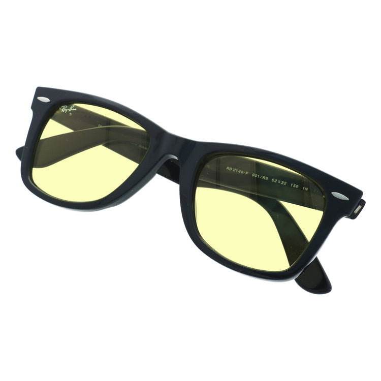 【国内正規品】レイバン サングラス ウェイファーラー ローブリッジフィット(アジアンフィット) Ray-Ban WAYFARER RB2140F 901/R6 52サイズ ウェリントン型 黒縁 クロブチ ユニセックス メンズ レディース