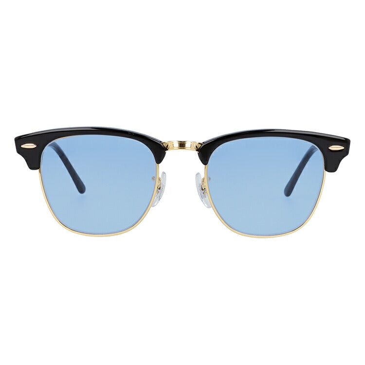 【選べる15色 ライトカラーレンズ】レイバン ライトカラー サングラス Ray-Ban RB3016 W0365 49・51 / RB3016F W0365 55 レギュラーフィット CLUBMASTER クラブマスター ブロー型 メンズ レディース アウトドア 運転 ドライブ レジャー UVカット 伊達 メガネ