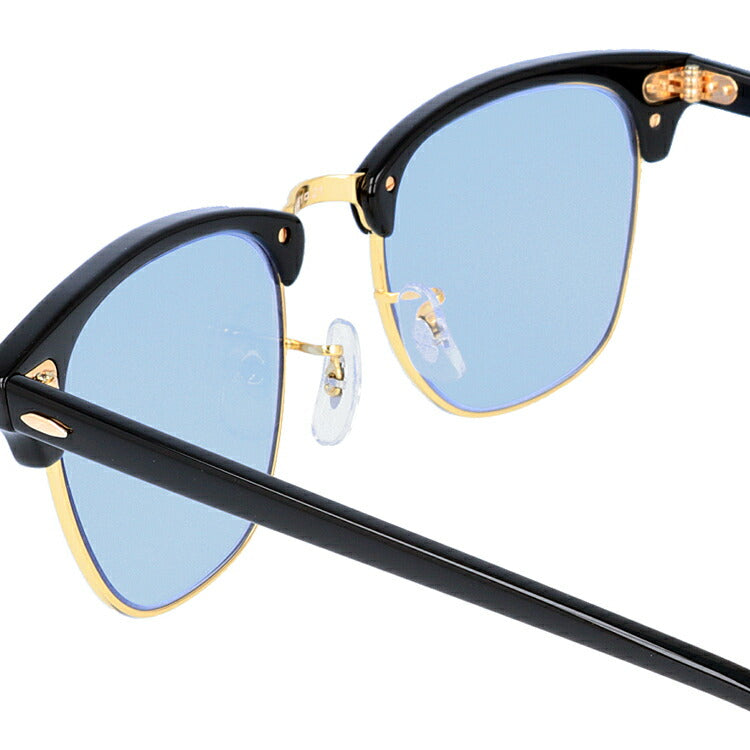 【選べる15色 ライトカラーレンズ】レイバン ライトカラー サングラス Ray-Ban RB3016 W0365 49・51 / RB3016F W0365 55 レギュラーフィット CLUBMASTER クラブマスター ブロー型 メンズ レディース アウトドア 運転 ドライブ レジャー UVカット 伊達 メガネ