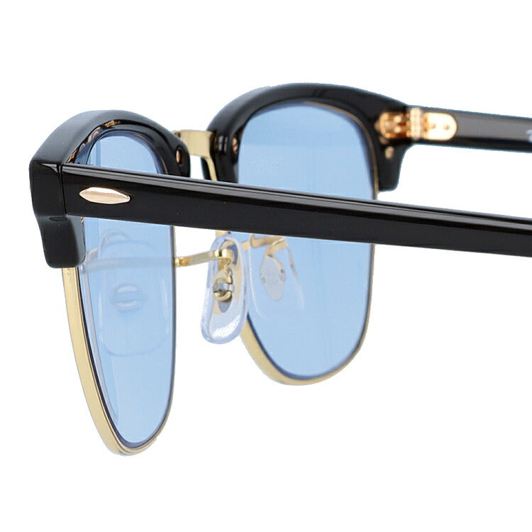 【選べる15色 ライトカラーレンズ】レイバン ライトカラー サングラス Ray-Ban RB3016 W0365 49・51 / RB3016F W0365 55 レギュラーフィット CLUBMASTER クラブマスター ブロー型 メンズ レディース アウトドア 運転 ドライブ レジャー UVカット 伊達 メガネ
