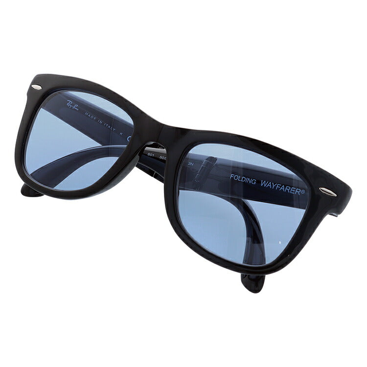 【選べる15色 ライトカラーレンズ】レイバン ライトカラー サングラス Ray-Ban RB4105 601 50 レギュラーフィット WAYFARER FOLDING ウェイファーラー フォールディング ウェリントン型 メンズ レディース アウトドア 運転 ドライブ レジャー UVカット 伊達