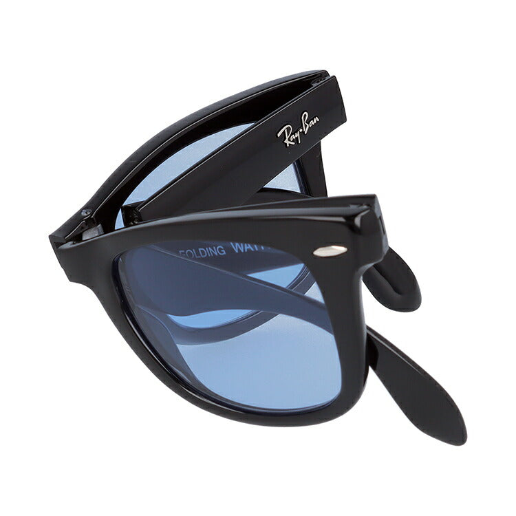 【選べる15色 ライトカラーレンズ】レイバン ライトカラー サングラス Ray-Ban RB4105 601 50 レギュラーフィット WAYFARER FOLDING ウェイファーラー フォールディング ウェリントン型 メンズ レディース アウトドア 運転 ドライブ レジャー UVカット 伊達