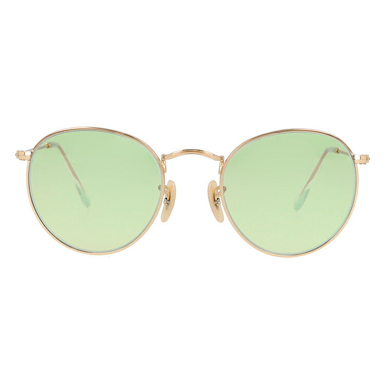 【選べる15色 ライトカラーレンズ】レイバン ライトカラー サングラス Ray-Ban RB3447 001 50・RB3447 001 53 レギュラーフィット ROUND METAL ラウンド メタル ラウンド型 メンズ レディース アウトドア 運転 ドライブ レジャー UVカット 伊達 メガネ 眼鏡
