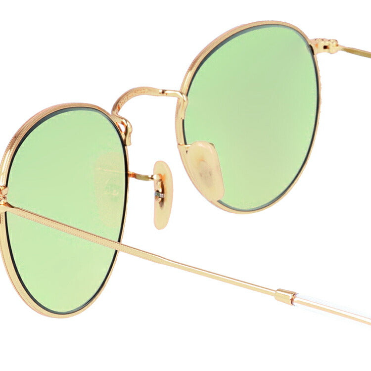 【選べる15色 ライトカラーレンズ】レイバン ライトカラー サングラス Ray-Ban RB3447 001 50・RB3447 001 53 レギュラーフィット ROUND METAL ラウンド メタル ラウンド型 メンズ レディース アウトドア 運転 ドライブ レジャー UVカット 伊達 メガネ 眼鏡
