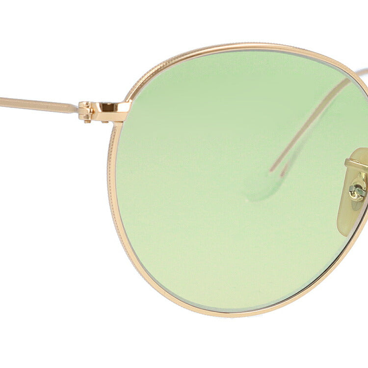 【選べる15色 ライトカラーレンズ】レイバン ライトカラー サングラス Ray-Ban RB3447 001 50・RB3447 001 53 レギュラーフィット ROUND METAL ラウンド メタル ラウンド型 メンズ レディース アウトドア 運転 ドライブ レジャー UVカット 伊達 メガネ 眼鏡