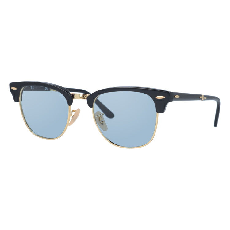 【選べる15色 ライトカラーレンズ】レイバン ライトカラー サングラス Ray-Ban RB2176 901 51 レギュラーフィット CLUBMASTER FOLDING クラブマスターフォールディング ブロー型 メンズ レディース アウトドア 運転 ドライブ レジャー UVカット メガネ 眼鏡