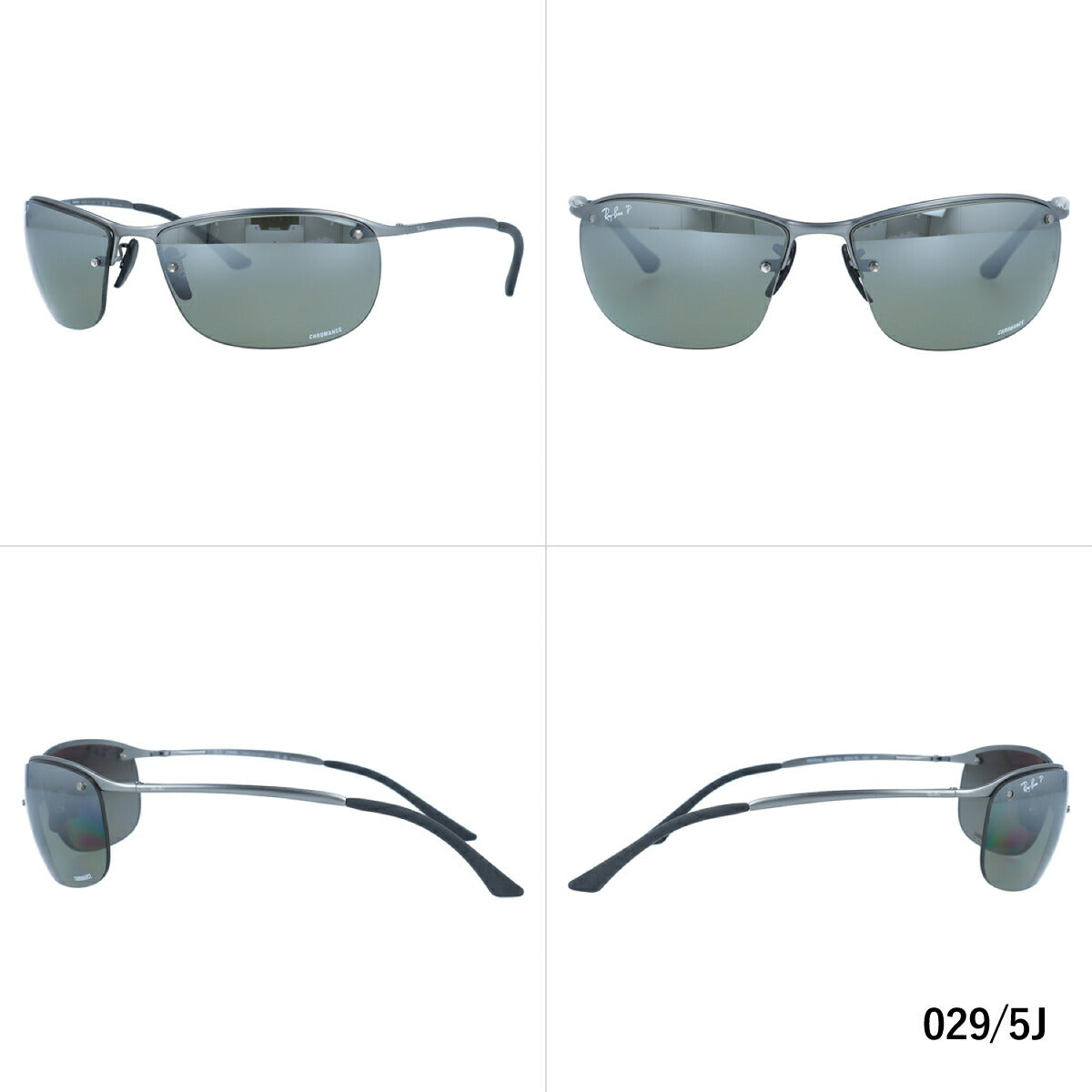 レイバン 偏光サングラス RB3542 002/5L・029/5J 63 レギュラーフィット スクエア型 CHROMANCE クロマンス ミラー メンズ レディース ドライブ 運転 アウトドア ブランドサングラス 紫外線 花粉対策 Ray-Ban