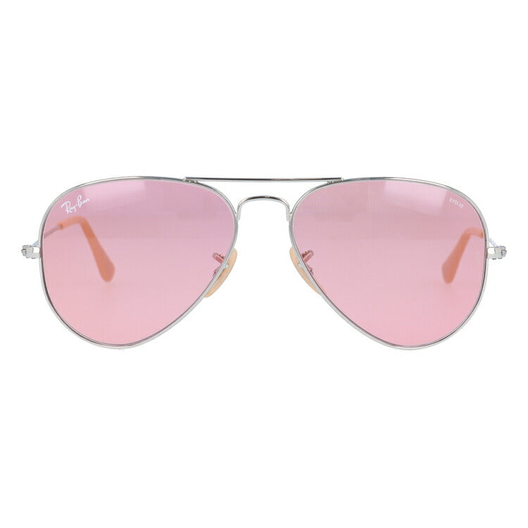 レイバン 調光サングラス アビエーター RB3025 9065V7 55・58 レギュラーフィット ティアドロップ型 EVOLVE エヴォルブ メンズ レディース ドライブ 運転 アウトドア ブランドサングラス 紫外線 花粉対策 AVIATOR Ray-Ban