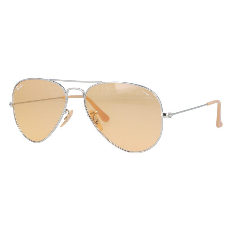 レイバン 調光サングラス アビエーター RB3025 9065V9 55・58 レギュラーフィット ティアドロップ型 EVOLVE エヴォルブ メンズ レディース ドライブ 運転 アウトドア ブランドサングラス 紫外線 花粉対策 AVIATOR Ray-Ban