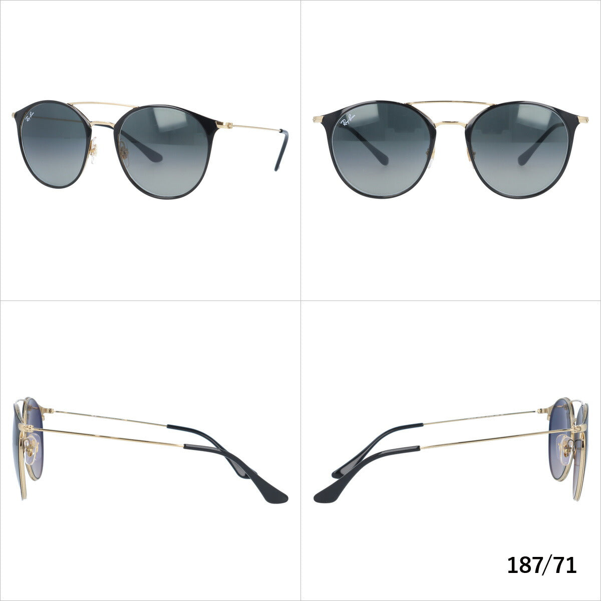 レイバン サングラス RB3546 187/71・900985 52 レギュラーフィット ボストン型 メンズ レディース ドライブ 運転 アウトドア ブランドサングラス 紫外線 花粉対策 Ray-Ban