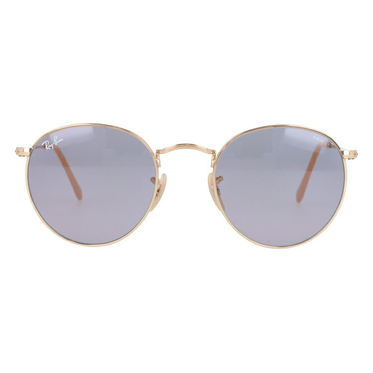 レイバン 調光サングラス ラウンドメタル RB3447 9064V8 50・53 レギュラーフィット ラウンド型 EVOLVE エヴォルブ メンズ レディース ドライブ 運転 アウトドア ブランドサングラス 紫外線 花粉対策 ROUND METAL Ray-Ban