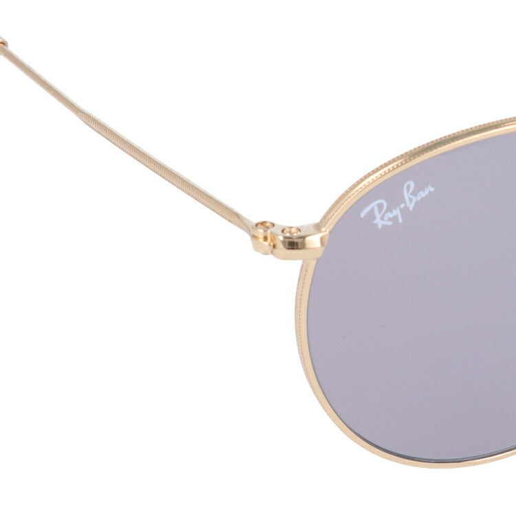 レイバン 調光サングラス ラウンドメタル RB3447 9064V8 50・53 レギュラーフィット ラウンド型 EVOLVE エヴォルブ メンズ レディース ドライブ 運転 アウトドア ブランドサングラス 紫外線 花粉対策 ROUND METAL Ray-Ban