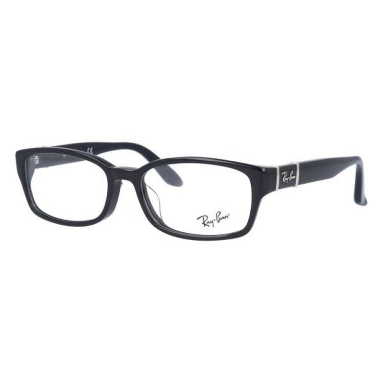 【訳あり・店頭展示品/外箱なし】 レイバン メガネフレーム 伊達メガネ アジアンフィット Ray-Ban RX5198 2000 53サイズ スクエア型 ローブリッジフィット アウトレット品 ユニセックス メンズ レディース