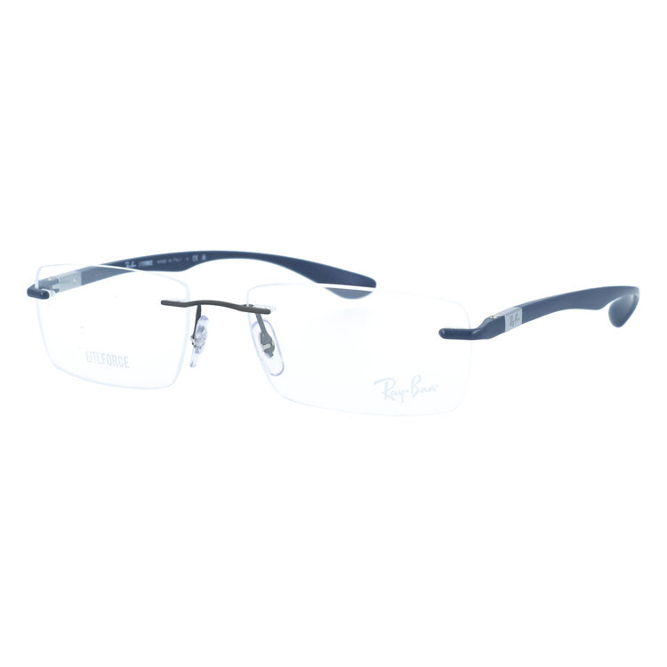 レイバン メガネフレーム ライトフォース 伊達メガネ Ray-Ban LITE FORCE RX8724 1217 54サイズ スクエア/ツーポイント型 リムレス ベヨネッタメガネ ツーポイント ユニセックス メンズ レディース