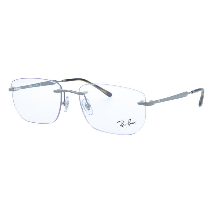 レイバン メガネフレーム 伊達メガネ Ray-Ban RX3768V 3201 56サイズ スクエア型 べっ甲柄 リムレス ベヨネッタメガネ ツーポイント型 ユニセックス メンズ レディース