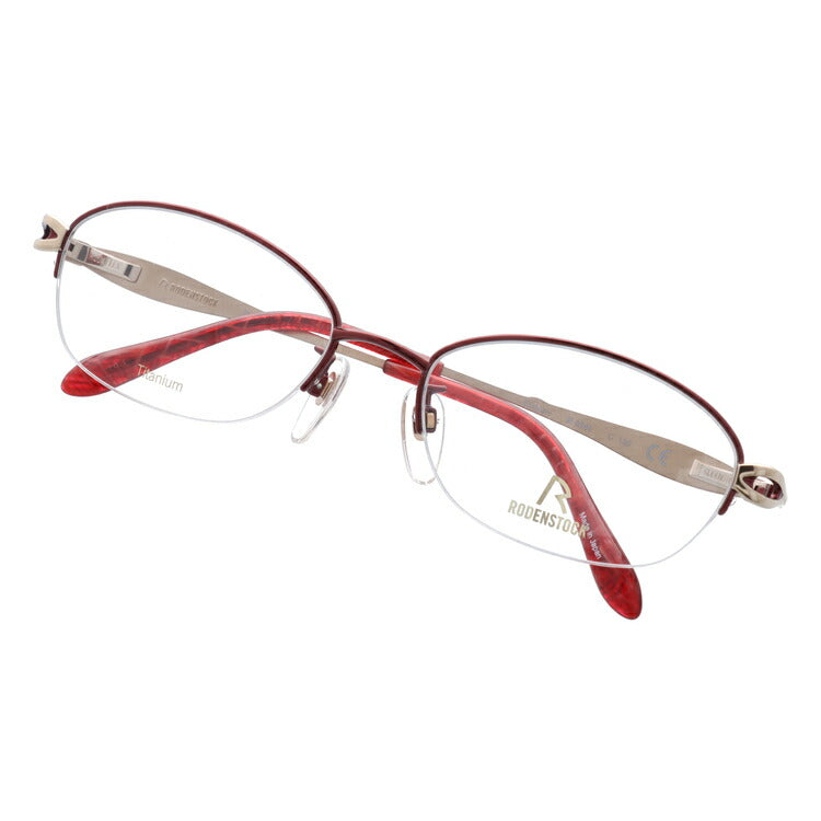 【国内正規品】ローデンストック メガネフレーム エクスクルーシブ 伊達メガネ RODENSTOCK EXCLUSIV R0241-C 52サイズ オーバル レディース チェック柄