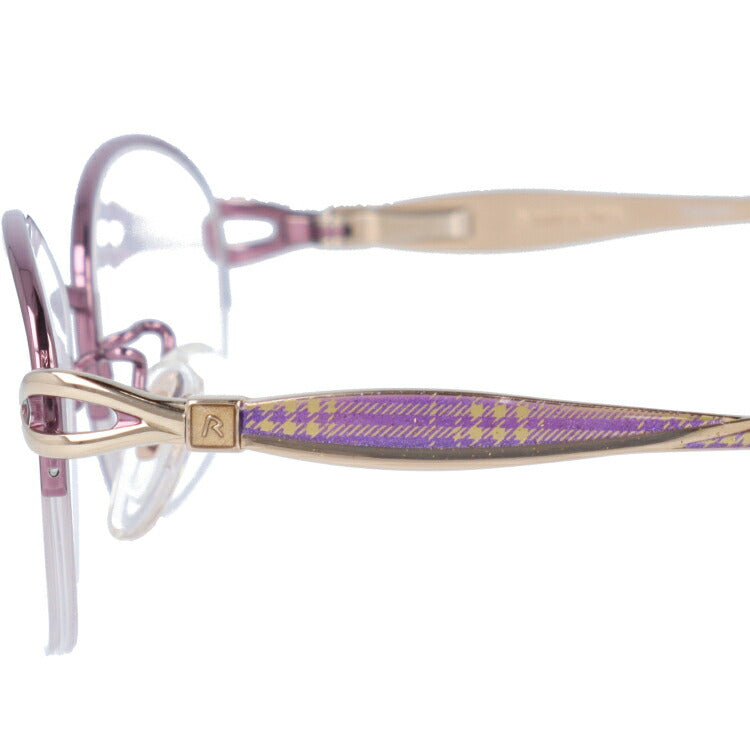 【国内正規品】ローデンストック メガネフレーム エクスクルーシブ 伊達メガネ RODENSTOCK EXCLUSIV R0241-D 54サイズ オーバル レディース チェック柄