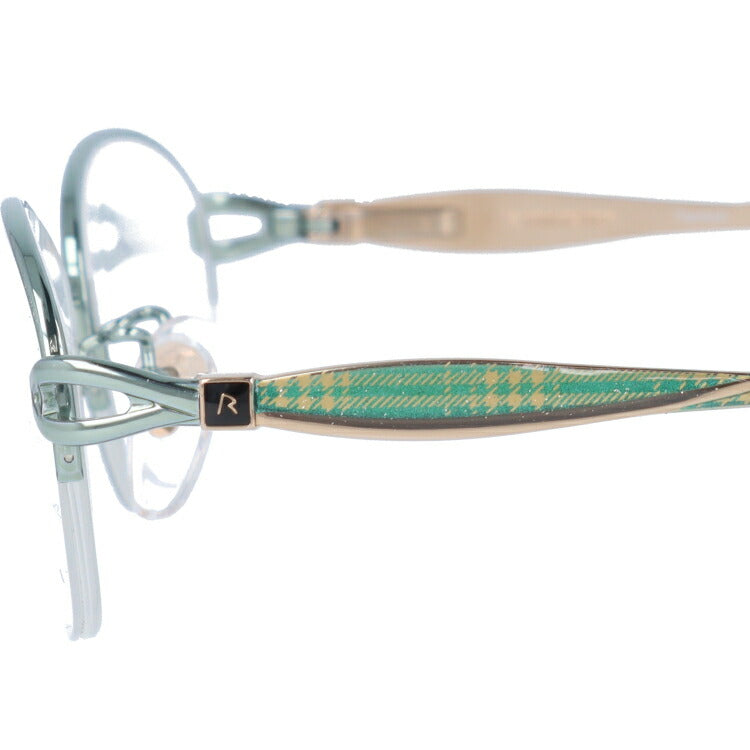 【国内正規品】ローデンストック メガネフレーム エクスクルーシブ 伊達メガネ RODENSTOCK EXCLUSIV R0241-E 54サイズ オーバル レディース チェック柄