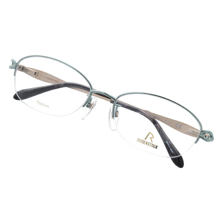 【国内正規品】ローデンストック メガネフレーム エクスクルーシブ 伊達メガネ RODENSTOCK EXCLUSIV R0241-E 54サイズ オーバル レディース チェック柄