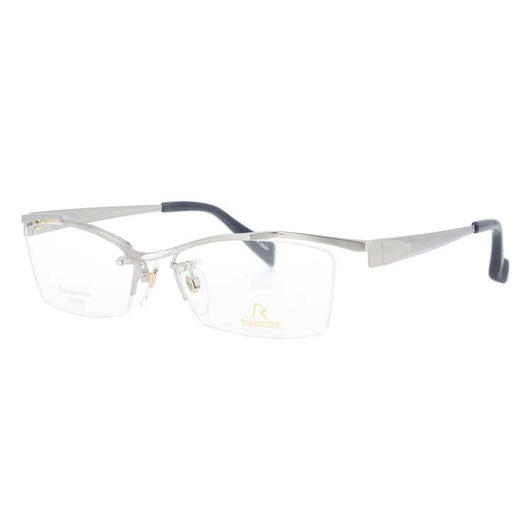【国内正規品】ローデンストック メガネフレーム RODENSTOCK 度付き 度なし 伊達 だて 眼鏡 メンズ レディース R0027-B 54/56サイズ スクエア(ハーフリム) UVカット 紫外線 ラッピング無料