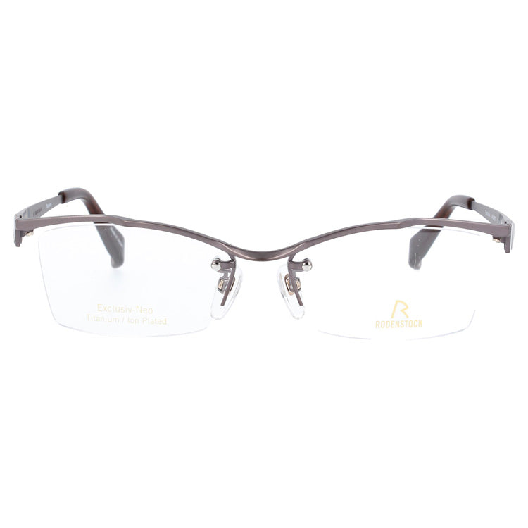 【国内正規品】ローデンストック メガネフレーム RODENSTOCK 度付き 度なし 伊達 だて 眼鏡 メンズ レディース R0027-D 54/56サイズ スクエア(ハーフリム) UVカット 紫外線 ラッピング無料