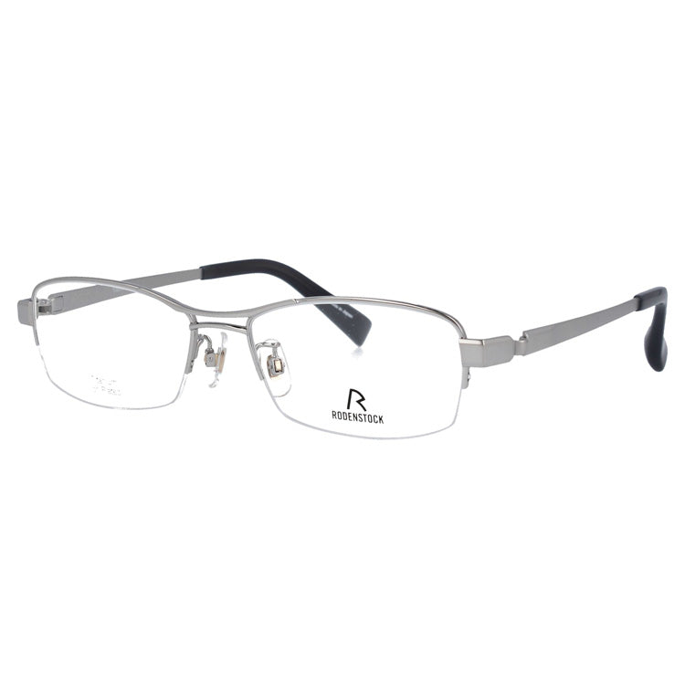 【国内正規品】ローデンストック メガネフレーム RODENSTOCK 度付き 度なし 伊達 だて 眼鏡 メンズ レディース R2033-A 54/56サイズ スクエア（ハーフリム） UVカット 紫外線 ラッピング無料