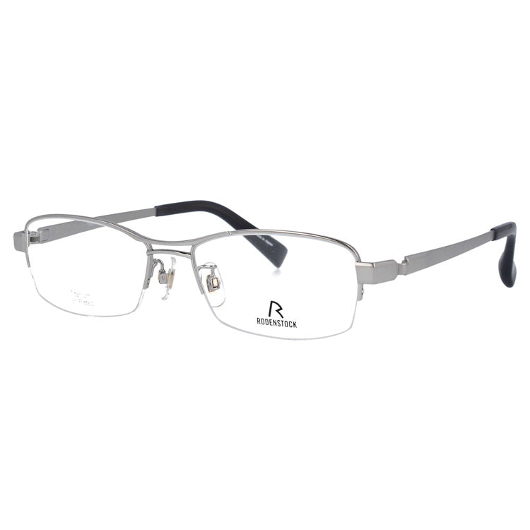【国内正規品】ローデンストック メガネフレーム RODENSTOCK 度付き 度なし 伊達 だて 眼鏡 メンズ レディース R2033-A 54/56サイズ スクエア(ハーフリム) UVカット 紫外線 ラッピング無料