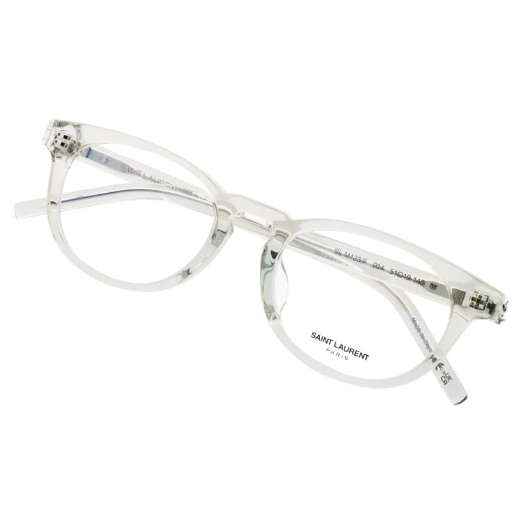 サン・ローラン パリ メガネフレーム 伊達メガネ アジアンフィット SAINT LAURENT PARIS SL M123/F 004 51サイズ オーバル型 イヴ・サンローラン サンローラン パリ ユニセックス メンズ レディース