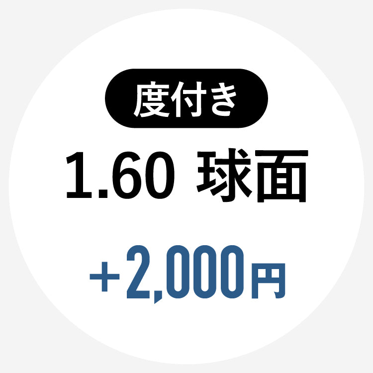【単体購入不可】【度付き / 透明レンズ】SA VISION 球面 1.60 SP CASUAL|左右 2枚1組 (2,000円)
