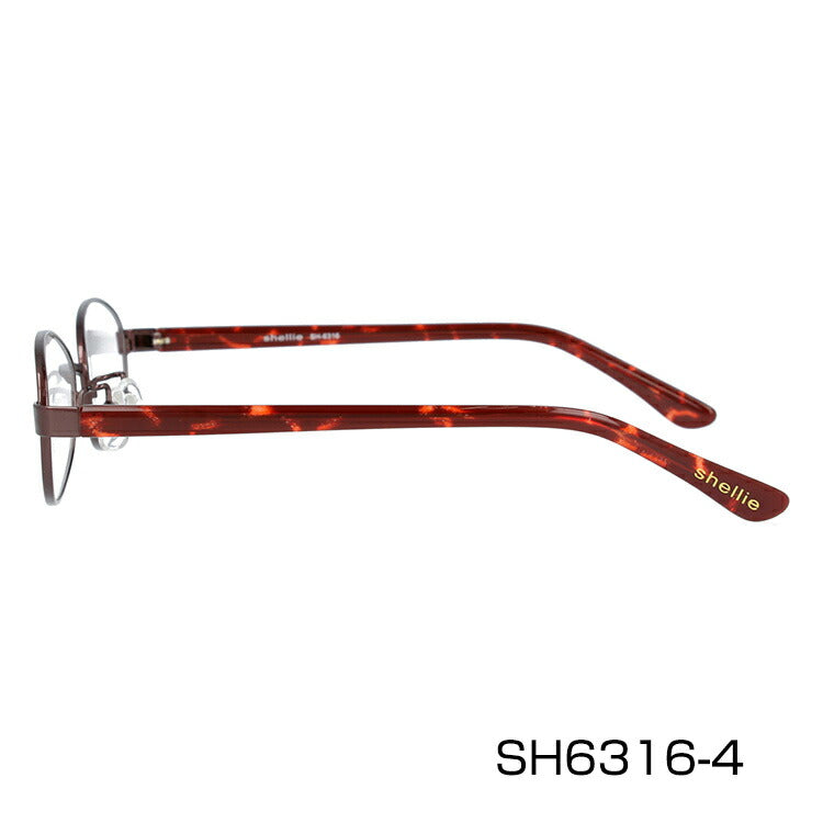 メガネ 眼鏡 度付き 度なし おしゃれ shellie シェリー SH 6316 全3色 53サイズ オーバル型 レディース 女性 UVカット 紫外線 ブランド サングラス 伊達 ダテ|老眼鏡・PCレンズ・カラーレンズ・遠近両用対応可能 ラッピング無料