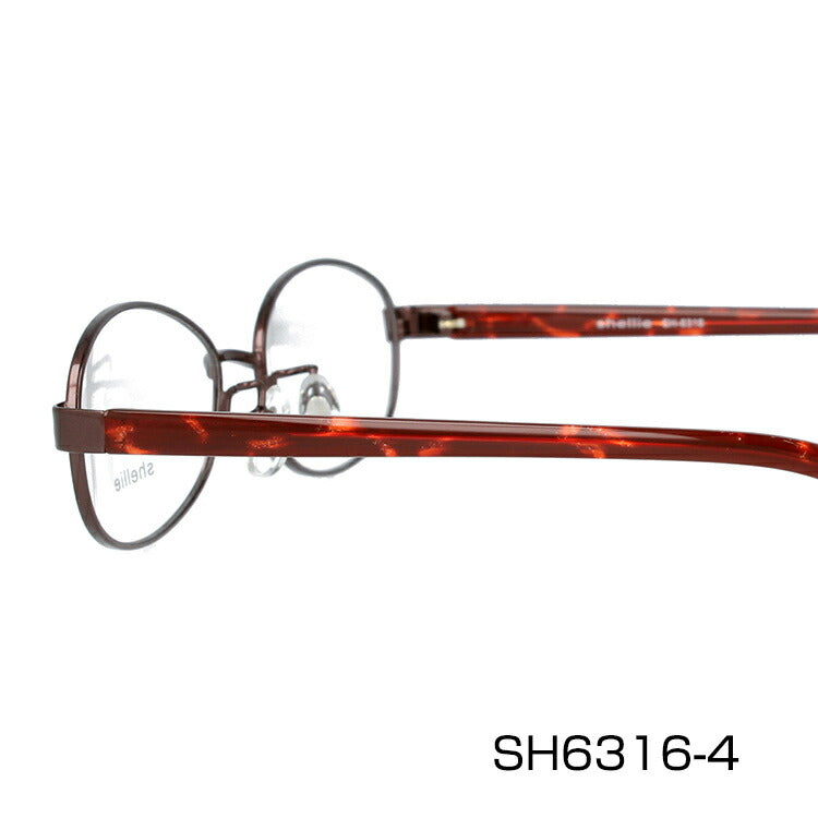 メガネ 眼鏡 度付き 度なし おしゃれ shellie シェリー SH 6316 全3色 53サイズ オーバル型 レディース 女性 UVカット 紫外線 ブランド サングラス 伊達 ダテ|老眼鏡・PCレンズ・カラーレンズ・遠近両用対応可能 ラッピング無料