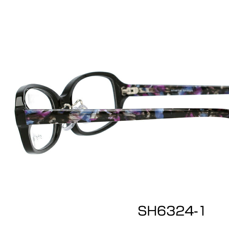 メガネ 眼鏡 度付き 度なし おしゃれ shellie シェリー SH 6324 全3色 52サイズ スクエア型 レディース 女性 UVカット 紫外線 ブランド サングラス 伊達 ダテ|老眼鏡・PCレンズ・カラーレンズ・遠近両用対応可能 ラッピング無料