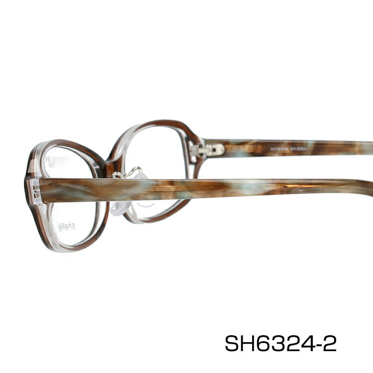 メガネ 眼鏡 度付き 度なし おしゃれ shellie シェリー SH 6324 全3色 52サイズ スクエア型 レディース 女性 UVカット 紫外線 ブランド サングラス 伊達 ダテ|老眼鏡・PCレンズ・カラーレンズ・遠近両用対応可能 ラッピング無料