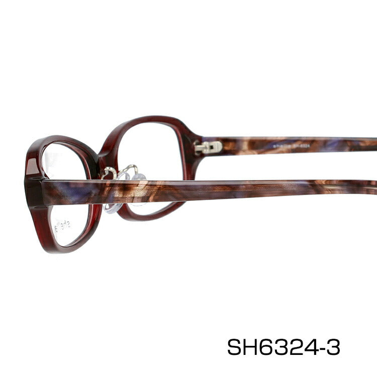メガネ 眼鏡 度付き 度なし おしゃれ shellie シェリー SH 6324 全3色 52サイズ スクエア型 レディース 女性 UVカット 紫外線 ブランド サングラス 伊達 ダテ|老眼鏡・PCレンズ・カラーレンズ・遠近両用対応可能 ラッピング無料