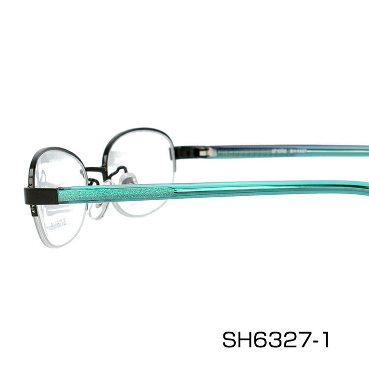 メガネ 眼鏡 度付き 度なし おしゃれ shellie シェリー SH 6327 全3色 50サイズ オーバル型 レディース 女性 UVカット 紫外線 ブランド サングラス 伊達 ダテ|老眼鏡・PCレンズ・カラーレンズ・遠近両用対応可能 ラッピング無料