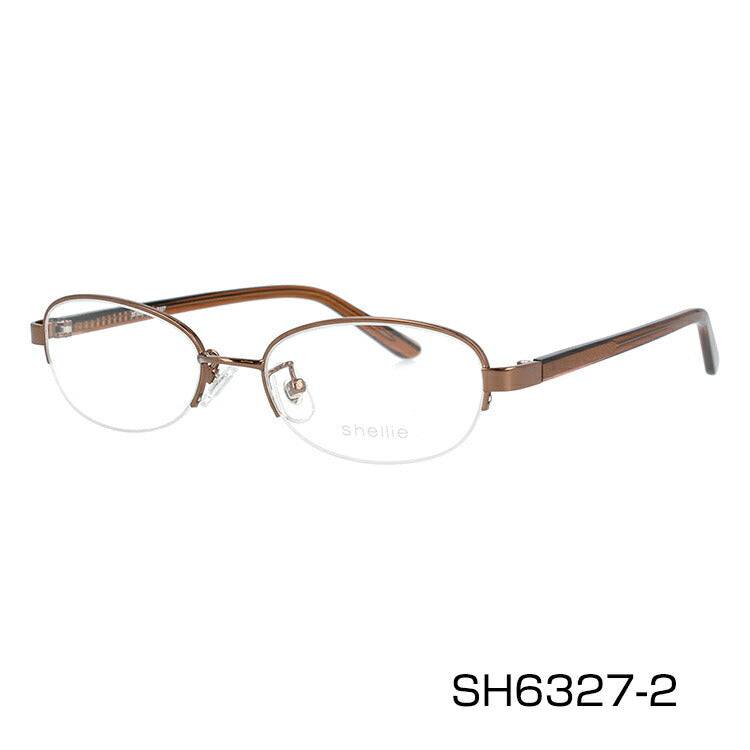 メガネ 眼鏡 度付き 度なし おしゃれ shellie シェリー SH 6327 全3色 50サイズ オーバル型 レディース 女性 UVカット 紫外線 ブランド サングラス 伊達 ダテ|老眼鏡・PCレンズ・カラーレンズ・遠近両用対応可能 ラッピング無料
