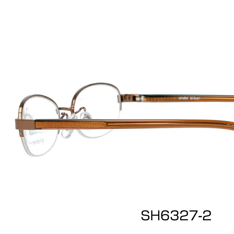 メガネ 眼鏡 度付き 度なし おしゃれ shellie シェリー SH 6327 全3色 50サイズ オーバル型 レディース 女性 UVカット 紫外線 ブランド サングラス 伊達 ダテ|老眼鏡・PCレンズ・カラーレンズ・遠近両用対応可能 ラッピング無料