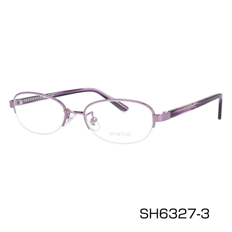 メガネ 眼鏡 度付き 度なし おしゃれ shellie シェリー SH 6327 全3色 50サイズ オーバル型 レディース 女性 UVカット 紫外線 ブランド サングラス 伊達 ダテ|老眼鏡・PCレンズ・カラーレンズ・遠近両用対応可能 ラッピング無料