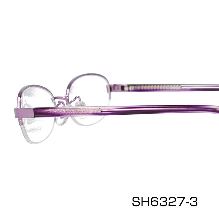 メガネ 眼鏡 度付き 度なし おしゃれ shellie シェリー SH 6327 全3色 50サイズ オーバル型 レディース 女性 UVカット 紫外線 ブランド サングラス 伊達 ダテ|老眼鏡・PCレンズ・カラーレンズ・遠近両用対応可能 ラッピング無料