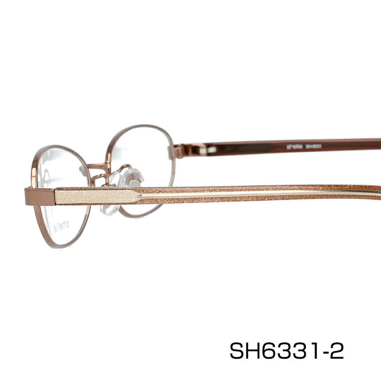 メガネ 眼鏡 度付き 度なし おしゃれ shellie シェリー SH 6331 全3色 50サイズ オーバル型 レディース 女性 UVカット 紫外線 ブランド サングラス 伊達 ダテ|老眼鏡・PCレンズ・カラーレンズ・遠近両用対応可能 ラッピング無料