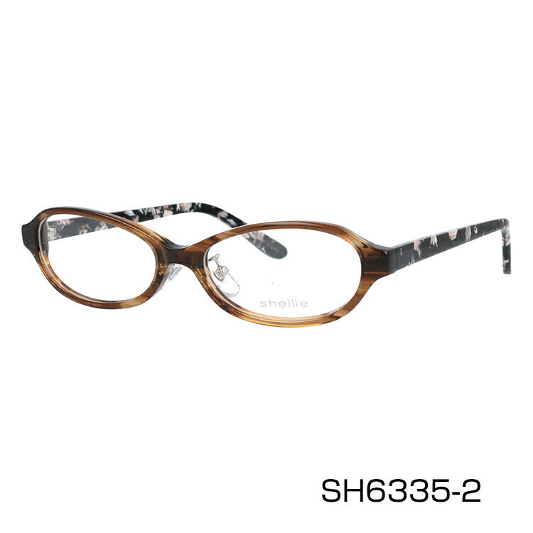 メガネ 眼鏡 度付き 度なし おしゃれ shellie シェリー SH 6335 全3色 51サイズ オーバル型 レディース 女性 UVカット 紫外線 ブランド サングラス 伊達 ダテ|老眼鏡・PCレンズ・カラーレンズ・遠近両用対応可能 ラッピング無料