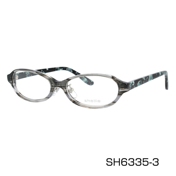 メガネ 眼鏡 度付き 度なし おしゃれ shellie シェリー SH 6335 全3色 51サイズ オーバル型 レディース 女性 UVカット 紫外線 ブランド サングラス 伊達 ダテ|老眼鏡・PCレンズ・カラーレンズ・遠近両用対応可能 ラッピング無料