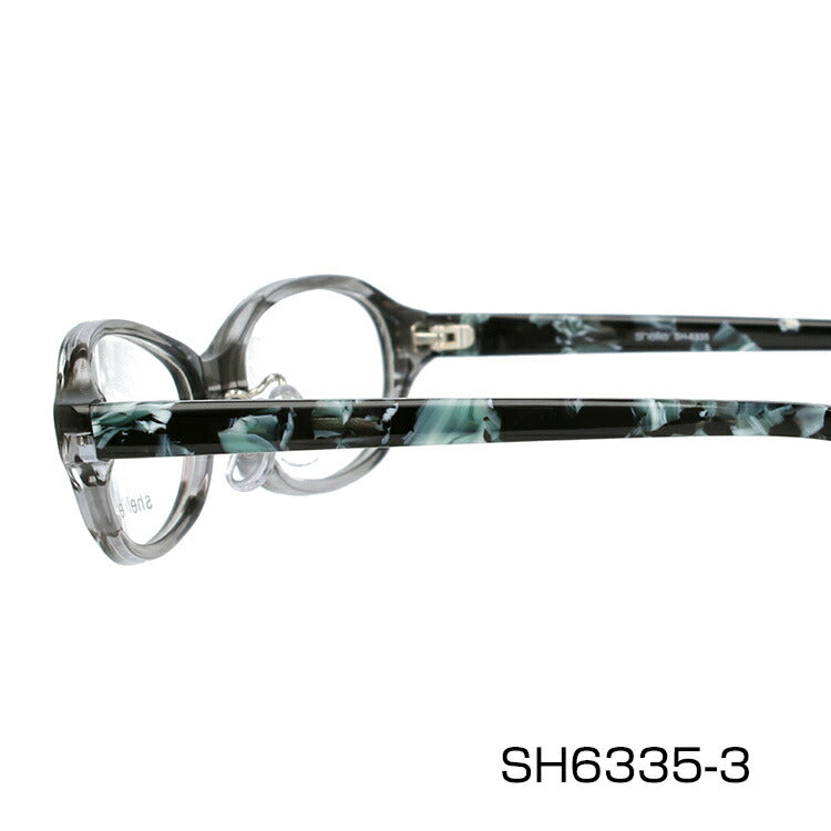 メガネ 眼鏡 度付き 度なし おしゃれ shellie シェリー SH 6335 全3色 51サイズ オーバル型 レディース 女性 UVカット 紫外線 ブランド サングラス 伊達 ダテ|老眼鏡・PCレンズ・カラーレンズ・遠近両用対応可能 ラッピング無料