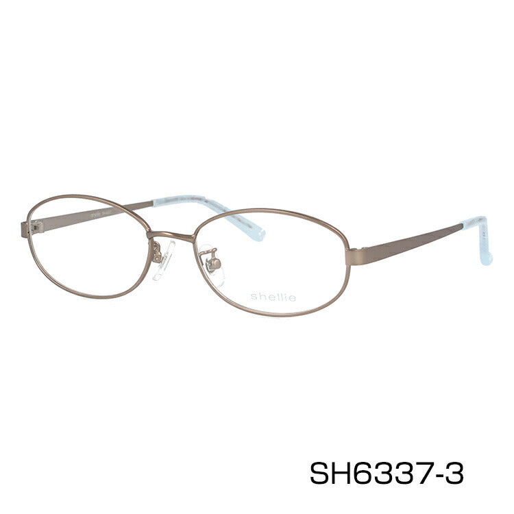 メガネ 眼鏡 度付き 度なし おしゃれ shellie シェリー SH 6337 全3色 52サイズ オーバル型 レディース 女性 UVカット 紫外線 ブランド サングラス 伊達 ダテ|老眼鏡・PCレンズ・カラーレンズ・遠近両用対応可能 ラッピング無料