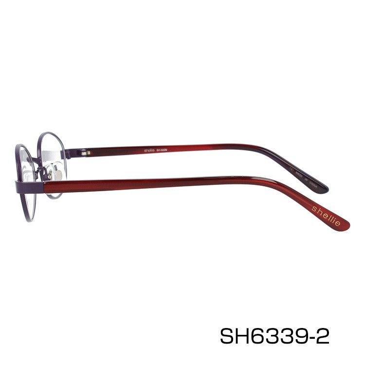 メガネ 眼鏡 度付き 度なし おしゃれ shellie シェリー SH 6339 全3色 52サイズ オーバル型 レディース 女性 UVカット 紫外線 ブランド サングラス 伊達 ダテ|老眼鏡・PCレンズ・カラーレンズ・遠近両用対応可能 ラッピング無料