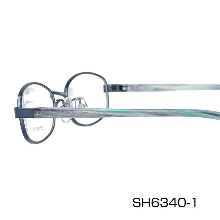 メガネ 眼鏡 度付き 度なし おしゃれ shellie シェリー SH 6340 全3色 51サイズ オーバル型 レディース 女性 UVカット 紫外線 ブランド サングラス 伊達 ダテ|老眼鏡・PCレンズ・カラーレンズ・遠近両用対応可能 ラッピング無料