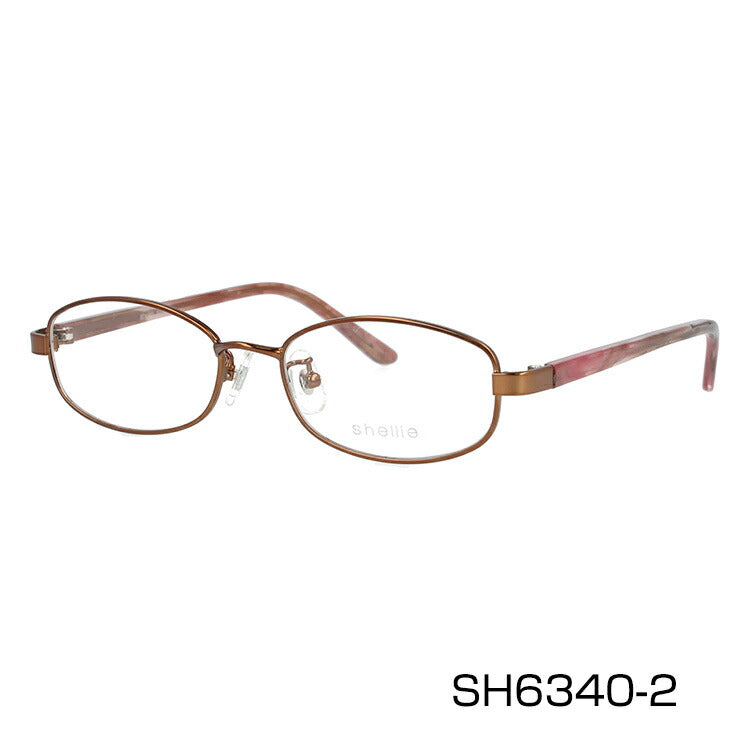 メガネ 眼鏡 度付き 度なし おしゃれ shellie シェリー SH 6340 全3色 51サイズ オーバル型 レディース 女性 UVカット 紫外線 ブランド サングラス 伊達 ダテ|老眼鏡・PCレンズ・カラーレンズ・遠近両用対応可能 ラッピング無料