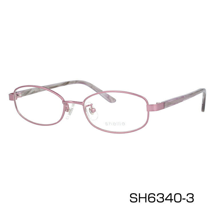 メガネ 眼鏡 度付き 度なし おしゃれ shellie シェリー SH 6340 全3色 51サイズ オーバル型 レディース 女性 UVカット 紫外線 ブランド サングラス 伊達 ダテ|老眼鏡・PCレンズ・カラーレンズ・遠近両用対応可能 ラッピング無料
