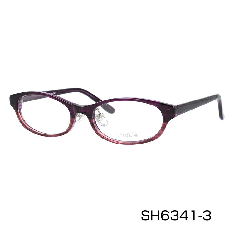 メガネ 眼鏡 度付き 度なし おしゃれ shellie シェリー SH 6341 全3色 51サイズ オーバル型 レディース 女性 UVカット 紫外線 ブランド サングラス 伊達 ダテ|老眼鏡・PCレンズ・カラーレンズ・遠近両用対応可能 ラッピング無料